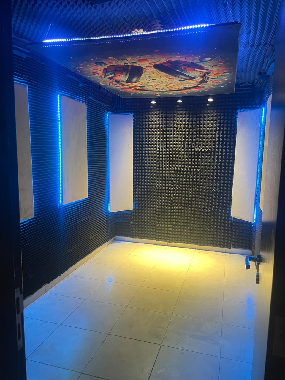Ambient backlit media wall