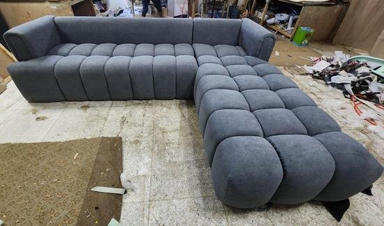 Grey Sectional Sofa - Pearl DecoTech Dubai