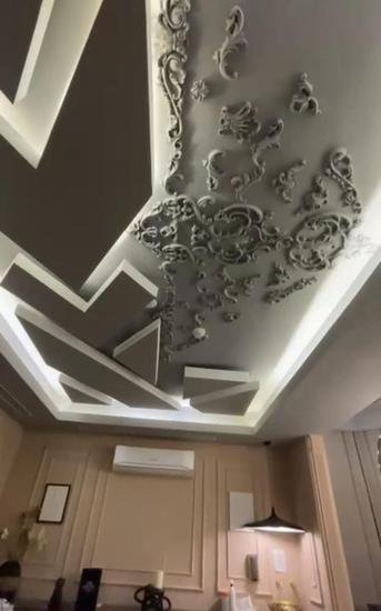 Ornate Gypsum Ceiling - Pearl DecoTech Dubai