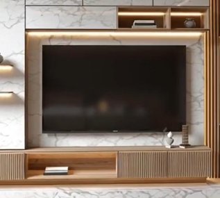Solid wood media unit